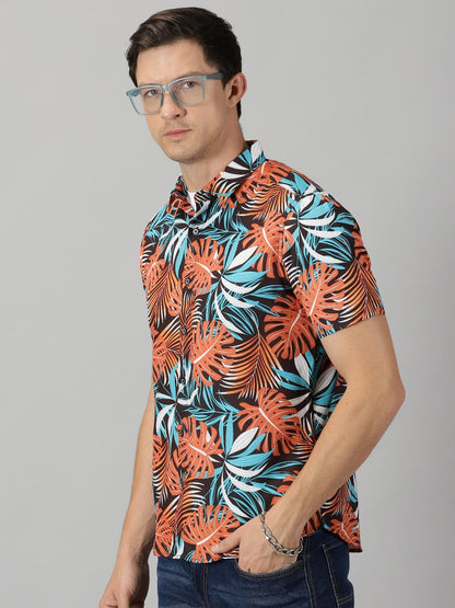 Be The Bold Rayon Printed Half Sleeves Regular Fit Mens Casual shirt