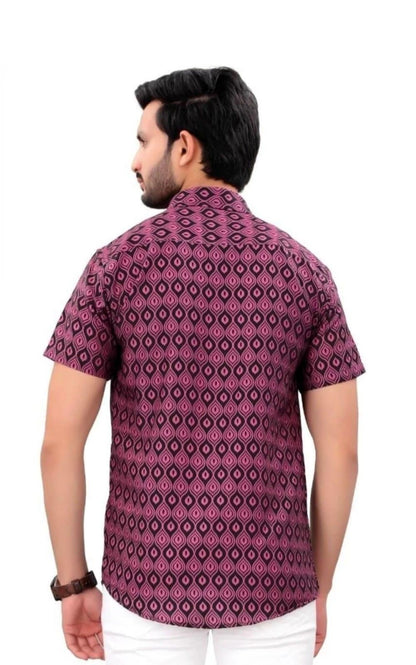 Latest Men's Cotton Printed Shirt