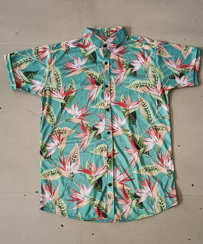 Lycra Printed Men's Shirt