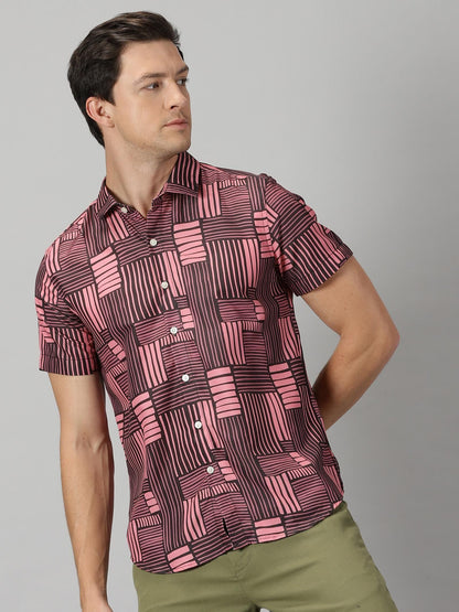 Be The Bold Rayon Printed Half Sleeves Regular Fit Mens Casual shirt