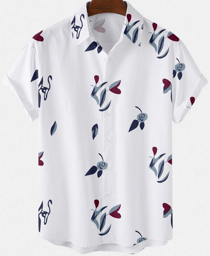 Lycra Printed Men's Shirt