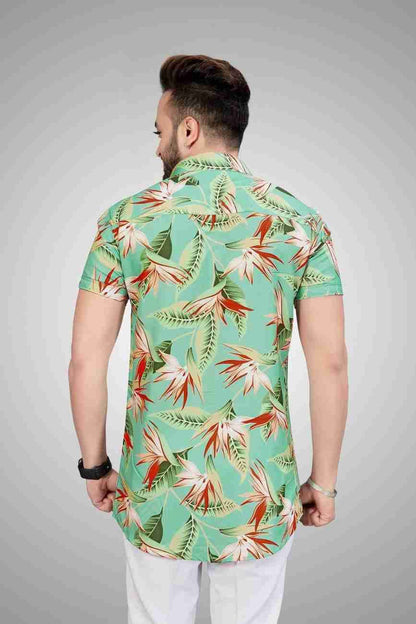 Lycra Printed Men's Shirt